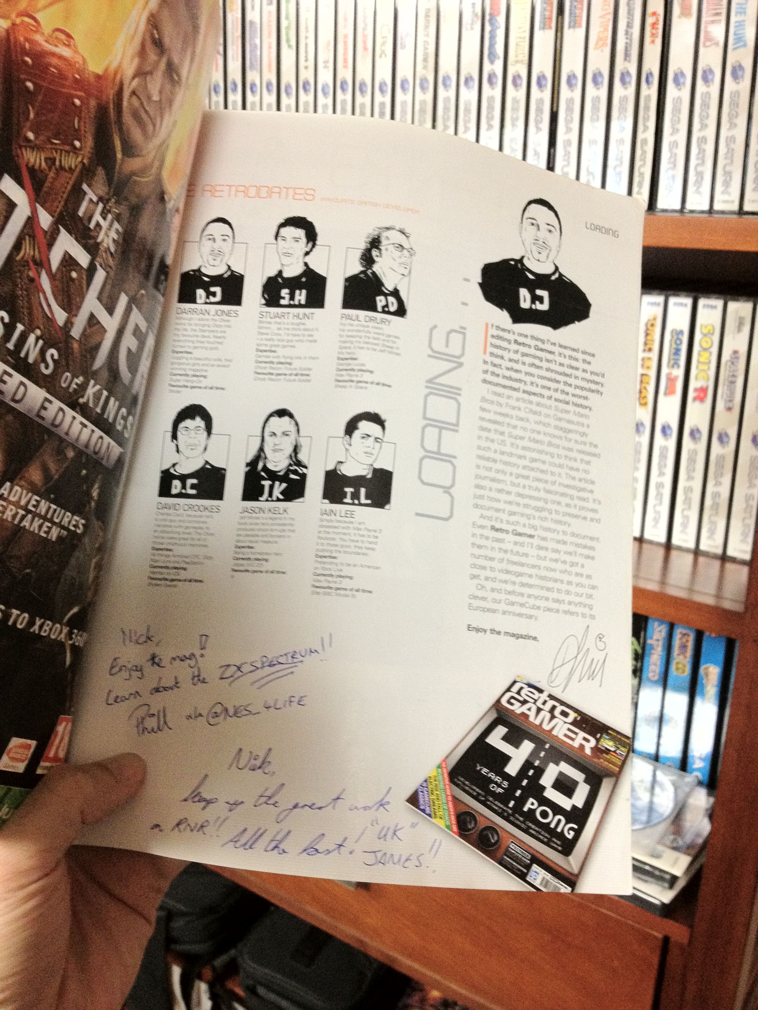 Hey all! Steve here, popping in for a quick update.  It would seem that our UK fellows have sought out to try and make us famous by getting us mentioned in the UK magazine Retro Gamer!   Some of you may remember my little trip over to London Towne where I...